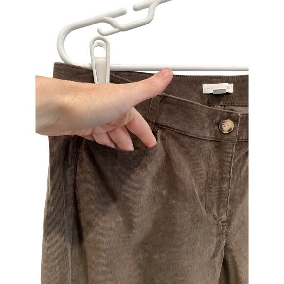 J.Jill Womens Bootcut Corduroy Pants 12P 12 Petite Mousse Brown Casual Fall Work - Picture 5 of 10